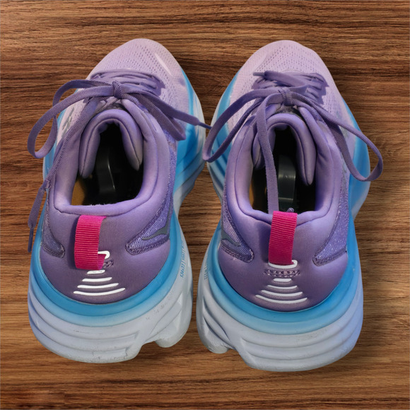 Hoka One Women's Bondi 8 Running Shoes purple, Size 10.5 - Picture 4 of 6